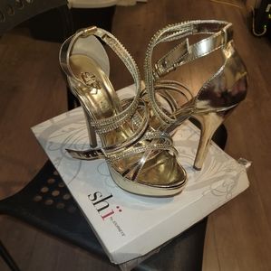 Gold Platform Heels